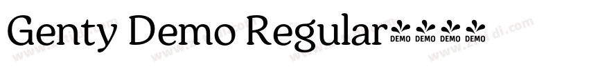 Genty Demo Regular字体转换